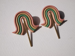 Arched Rainbow Earrings